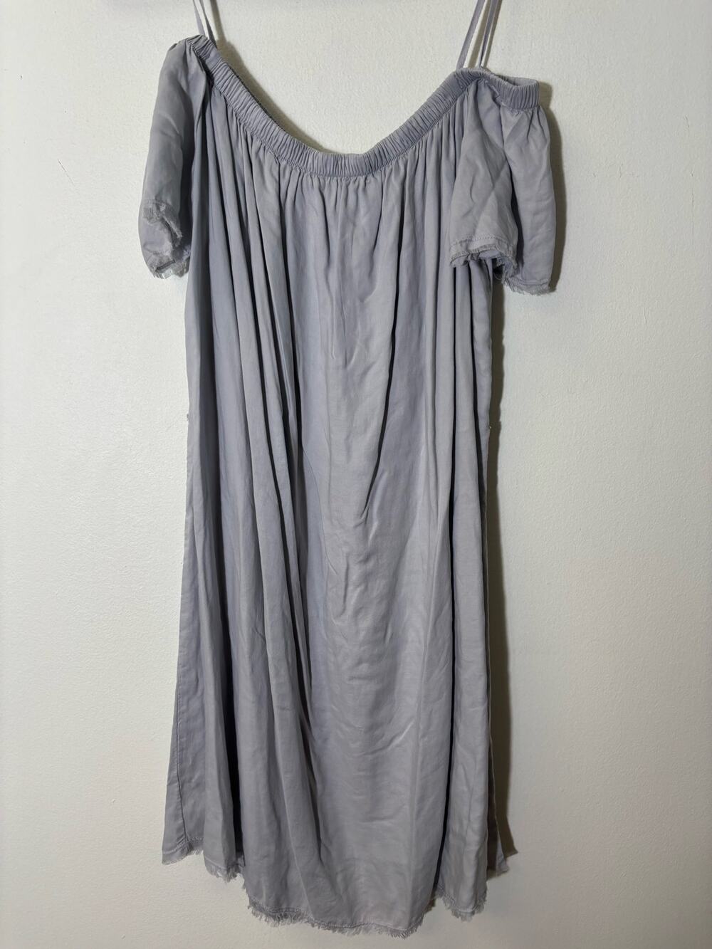 Cloth & Stone Gray Off the Shoulder Mini Dress Sz XS